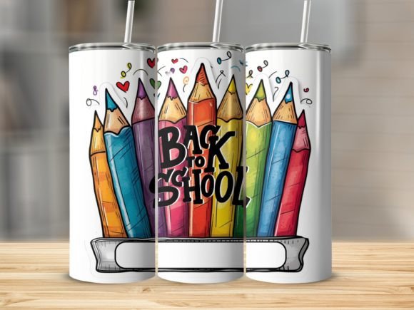 Back to School Add Name 20z Tumbler Wrap: A Digital Design for the Modern Creator