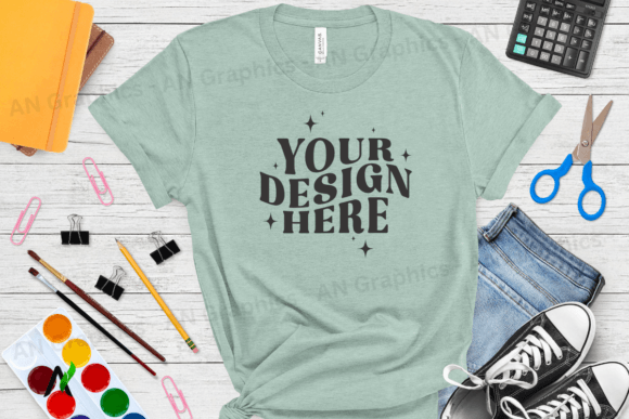 Back to School Bella Canvas Mockup 0185: Elevating Your T-Shirt Design Workflow