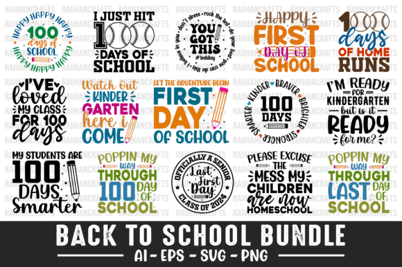 Back to School Design Bundle SVG