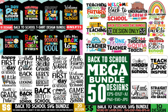 Boost Your Creativity with Back to School Mega SVG Quotes Bundle