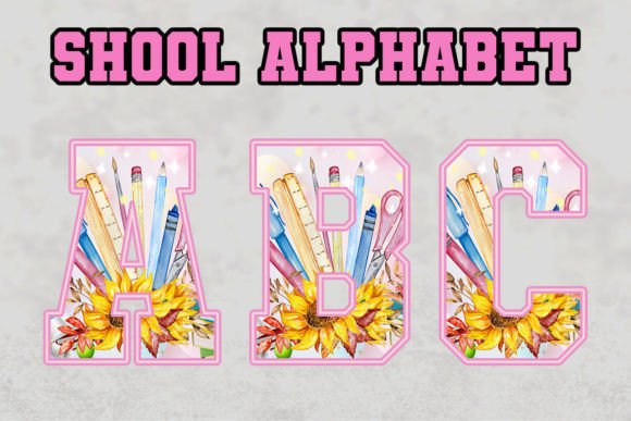 Crayon Doodle Alphabet Back to School: A Creative Resource for Designers