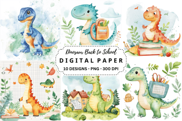 Dinosaur Back to School Background: A Creative Resource for Educators and Designers