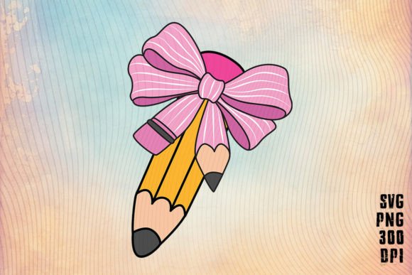 Pencil Bow Back to School Design