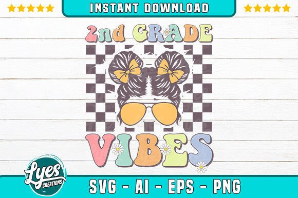 Second Grade Vibes Groovy Back to School