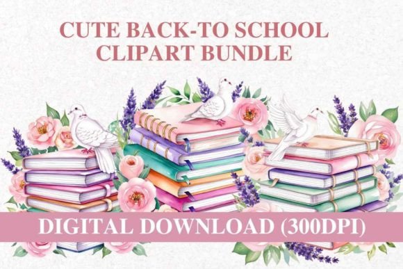 Watercolor Back-to-School Clipart: A Versatile Resource for Creative Projects